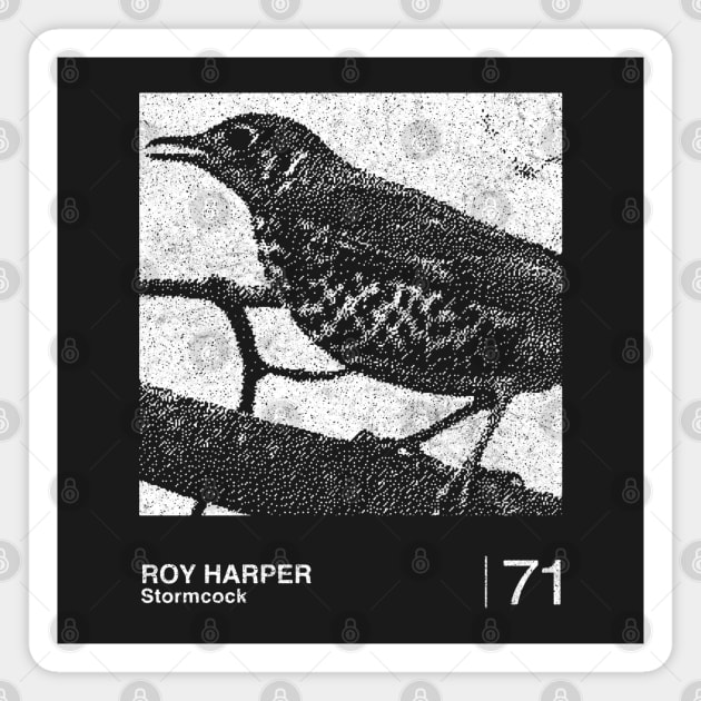 Roy Harper / Minimalist Graphic Artwork Design Magnet by saudade